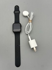 Unlocked Apple Watch Series 5 44MM Space Gray Aluminum Charger GPS Tested Reset