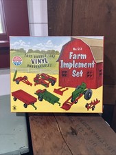 Vintage Soft Rubber-Like Vinyl No. 551 Child  s Farm Implement Set