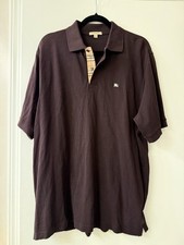 Rare Vintage Burberry London   Archive Piece Made in Hong Kong Polo Shirt XL