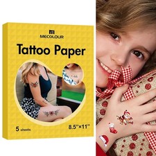 Printable Temporary Tattoo Paper 8.5"X11"-5 Sets for Inkjet Printer DIY Image...