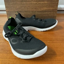 OOFOS OOmg Women Sport LS Low Knit Black Comfort Recovery Shoe Size 9.5