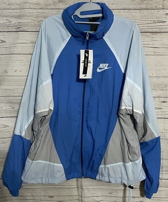 Nike Sportswear Men's Size Large Hooded Woven Windrunner Jacket Blue AR1869 406