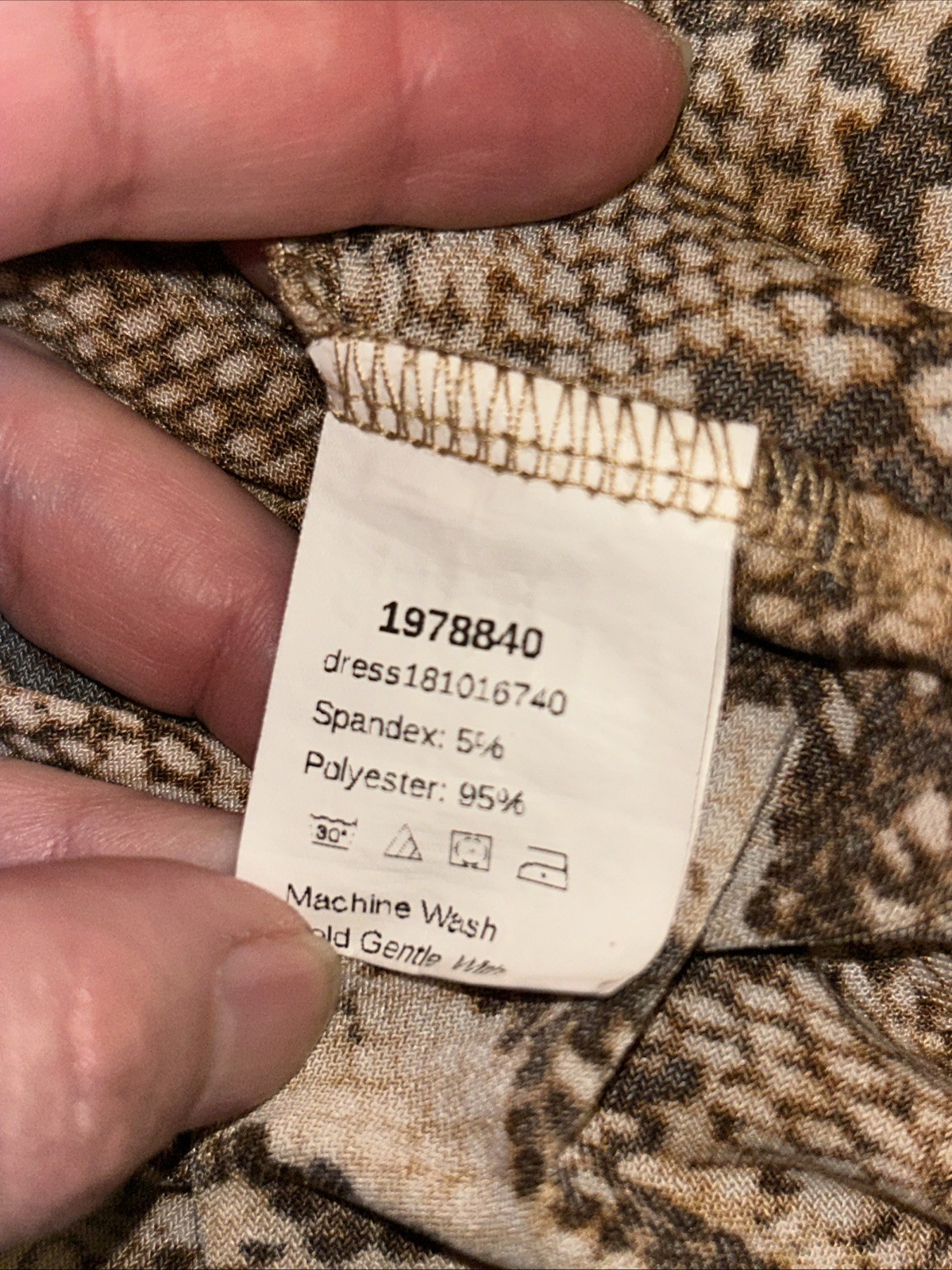 Shein Medium Snake Print Pattern Long Sleeve Mini… - image 8