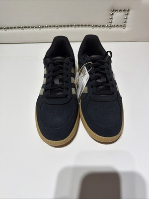 adidas Breaknet Sleek Women s Black/Beige Striped Low Top Sneaker JR0685 71/2