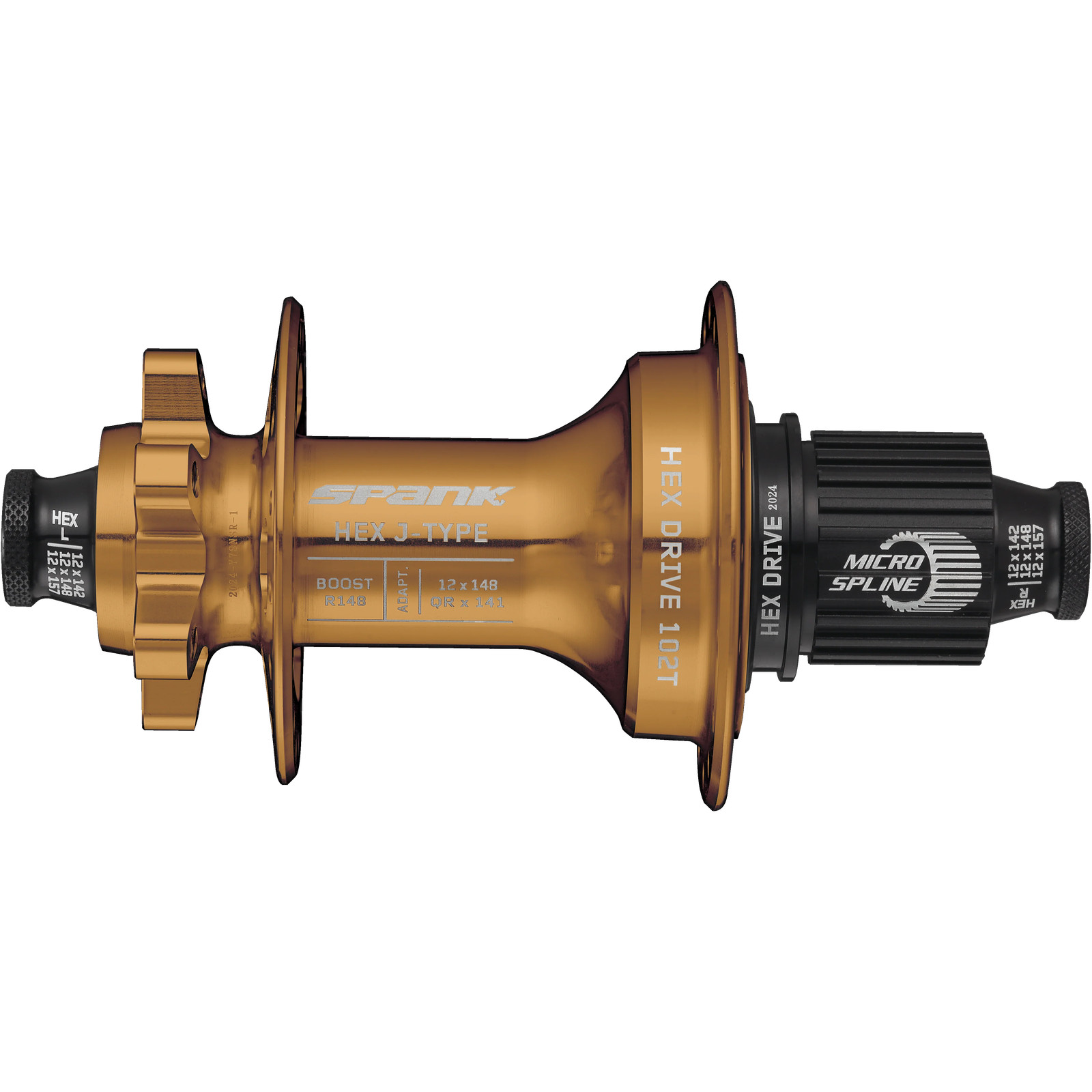 Spank HEX Boost R141148 MTB Hub 102T Engagement Alloy Body 32H XDBronze 40790₽