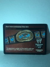 WWE RAW DEAL 2004 INTERCONTINENTAL TITLE BELT Ultra Rare CCG Wrestling Foil Card