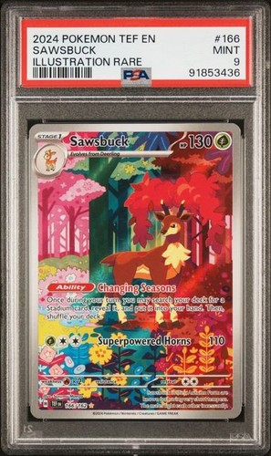 Sawsbuck graded PSA 9 for sale on eBay