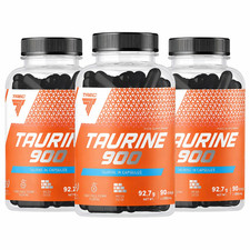 TREC TAURINE 900 - 90-180 Kapseln - 2700 mg Fokus Muskelkraft Ausdauer Energie