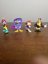 Vintage 1992 Kelloggs Cereal Toys Disney Darkwing Duck Characters, Complete Set