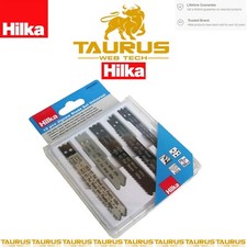 10Pc HILKA Universal Jigsaw Blade Set HD 65Mn Steel DIY Wood Plastic Metal +Case