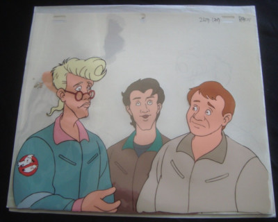 THE REAL GHOSTBUSTERS Cartoon Animation Cel Team Group 1B