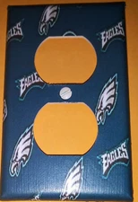 Custom Handmade Philadelphia Eagles Electric Outlet Cover
