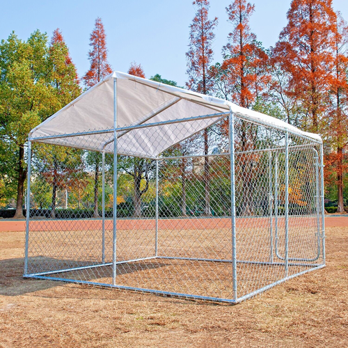 10x10 ft Outdoor Dog Cage Kennel Pet House Enclosure Playpen w/Chain Link Fence - Picture 4 of 13