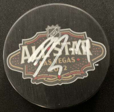NICK SUZUKI Signed Autographed 2022 Las Vegas All-Star Puck JSA