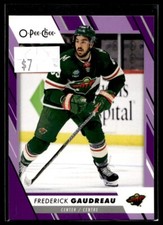 2023-24 O-Pee-Chee Purple Border Frederick Gaudreau 05/49 Minnesota Wild #452