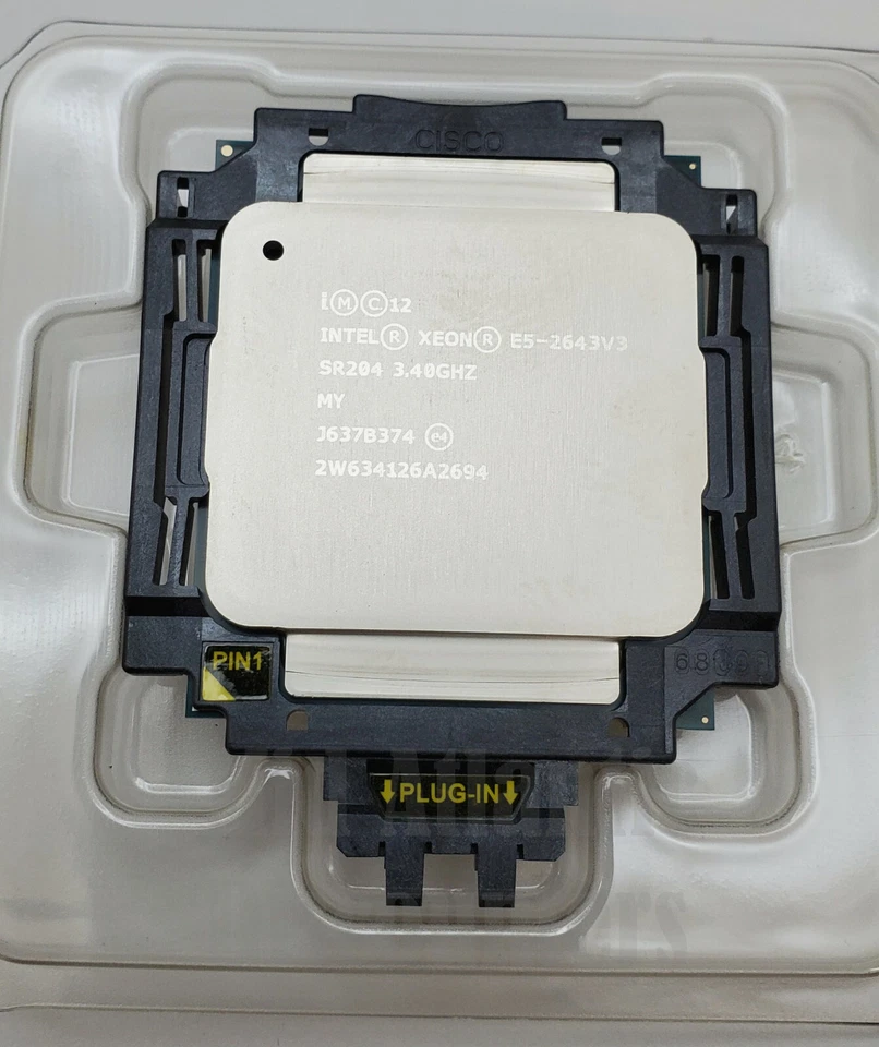 New Cisco UCS-CPU-E52643DC Intel Xeon E5-2643V3 3.40GHz 6 Core DDR4 2133MHz 20MB - Image 3 of 4