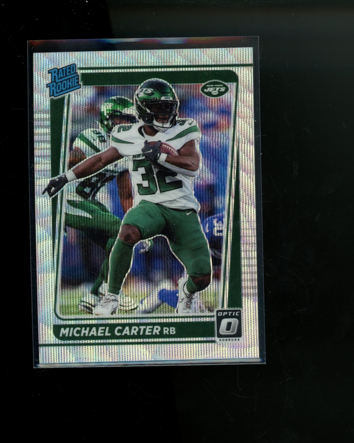 2021 Panini Donruss Optic Wave Prizm Rated Rookie #235 Michael Carter 245/299 RC