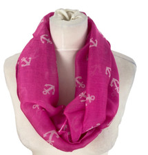 Tuch Loop Schlauchschal Schal Halstuch Damen Rosa Pink Anker Sommertuch Boom It