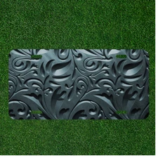 Custom Personalized License Plate Auto Tag With Creative Fancy Art Design