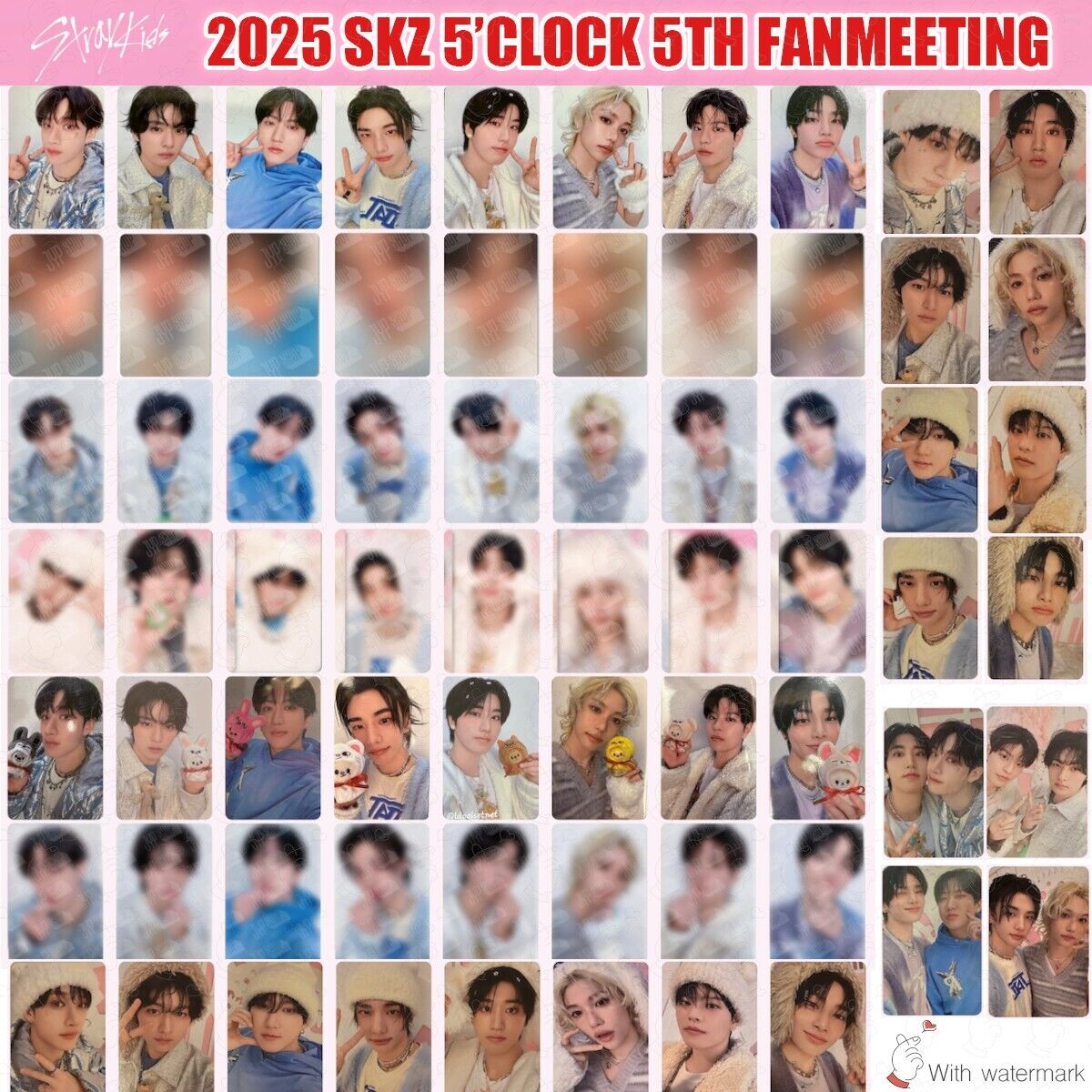 STRAY KIDS SKZ 5'CLOCK 5TH FANMEETING PHOTO CARD STAYZONE MD STRAY KIDS SKZ 5'CLOCK 5TH FANMEETING PHOTO CARD STAYZONE MD