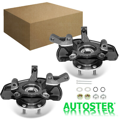 Front Pair Steering Knuckle+Wheel Hub Bearing for 2007-2017 Jeep Patriot Compass