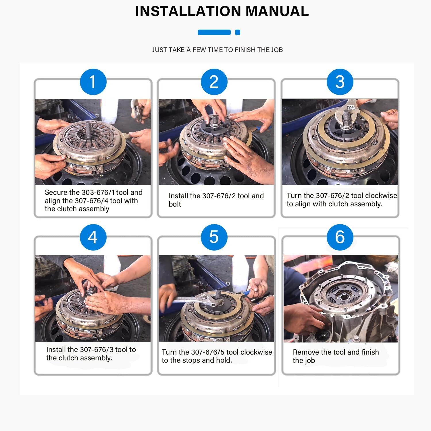 Dual Clutch Transmission Reinstall Reset Tool Set Suitable for Ford Focus DCT...