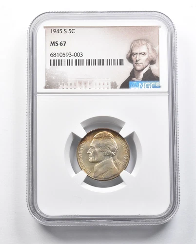 MS67 1945-S Jefferson Nickel NGC *3281