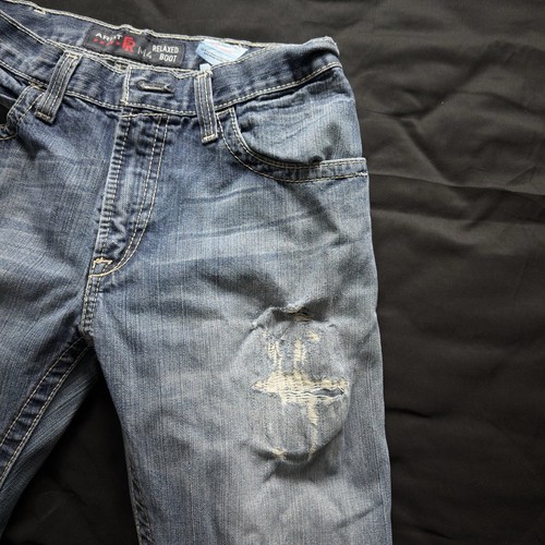 Ariat FR Denim Relaxed Bootcut Jeans M4 31x34 Distressed - Picture 2 of 9