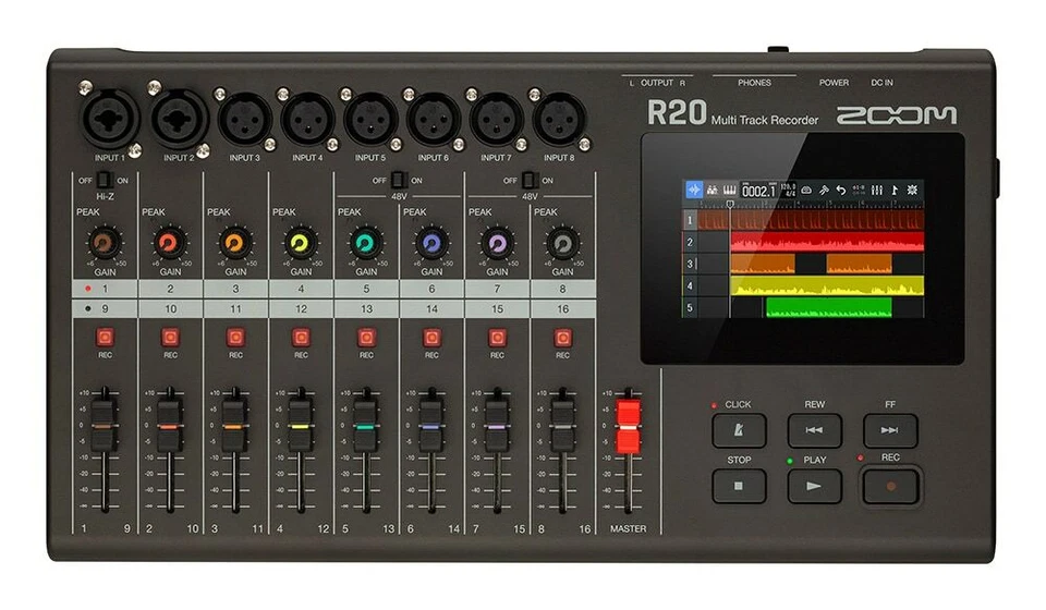 Zoom R20 Multi-Track Recorder USB Audio Interface 4.3 inch touchscreen 16-Tracks - Image 2 of 4