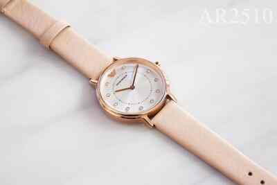 EMPORIO ARMANI AR2510 Damenuhr Lederarmband rosa. 199,00  Neu