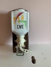 Magnifique ancien Moulin CAFE Mural Faïence Années 1950