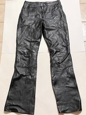 Elements By Vakko - Black Leather Pants - 100 Leather - Size 2
