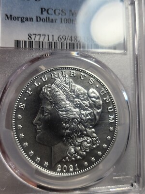2021-P Morgan Dollar PCGS MS69 100th Anniversary Pl Proof Like