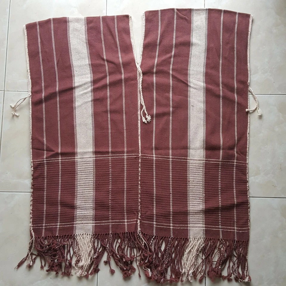 06 Camisas Tejido Artesanal Hechas a Mano Karen Tailandia MountainTribel Colores Naturales Foto 3 de 4