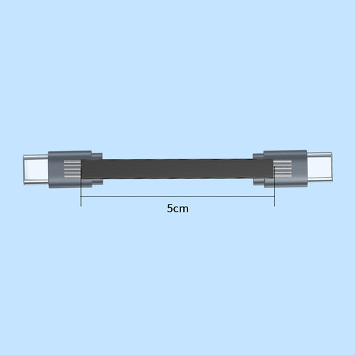 USB Type-C Male to Female 90° Right Angle Fast Charger Sync Charging Cable Data - Photo 3 sur 23