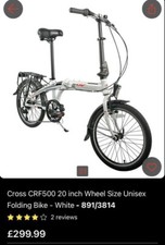2x Cross CRF500 Folding Pushbikes