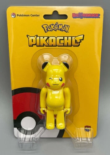 Medicom Bearbrick Pikachu Pokemon Center Be@rbrick 100% Figure Vinyl New US