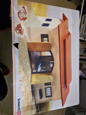 Schleich Pferdestall 40165 aus Holz komplett in OVP-WIE NEU HORSE CLUB.