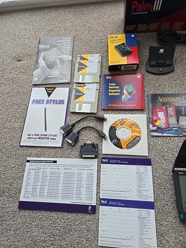 Palm III 3Com Classic PDA Vintage Computing With Loads Of Extras - Picture 24 of 24