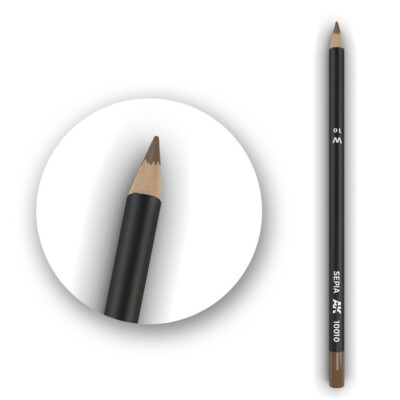 Aquarell Pencil Bleistift Sepia (Box 5 Pcs) Ak10010 Ak Interactive