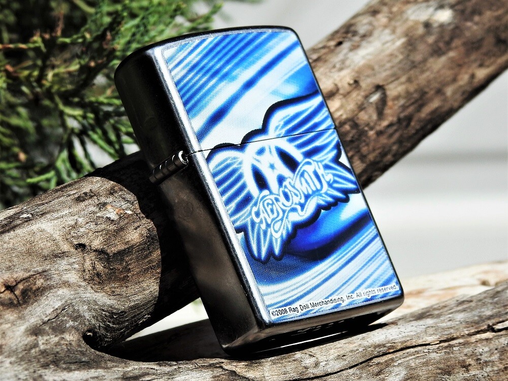 Aerosmith Zippo Lighter - Big One - Steven Tyler - Joe Perry - Rag