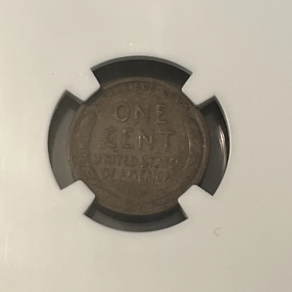 1918 D 1C ERROR NGC F12 BN OBVERSE LAMINATION WHEAT PENNY - Image 3 of 4
