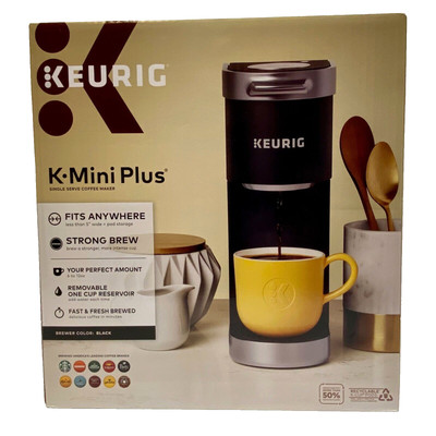 Keurig K-Mini Plus Single Serve K-Cup Pod Coffee Maker, Black  NEW