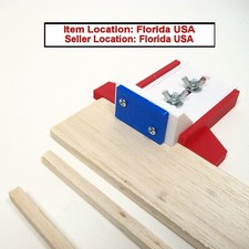 Balsa Stripper Tool Make Sticks Up To 1-1/4" Wide by 5/16" Thick, Red White Blue