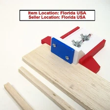 Balsa Stripper Tool Make Sticks Up To 1-1/4" Wide by 5/16" Thick, Red White Blue
