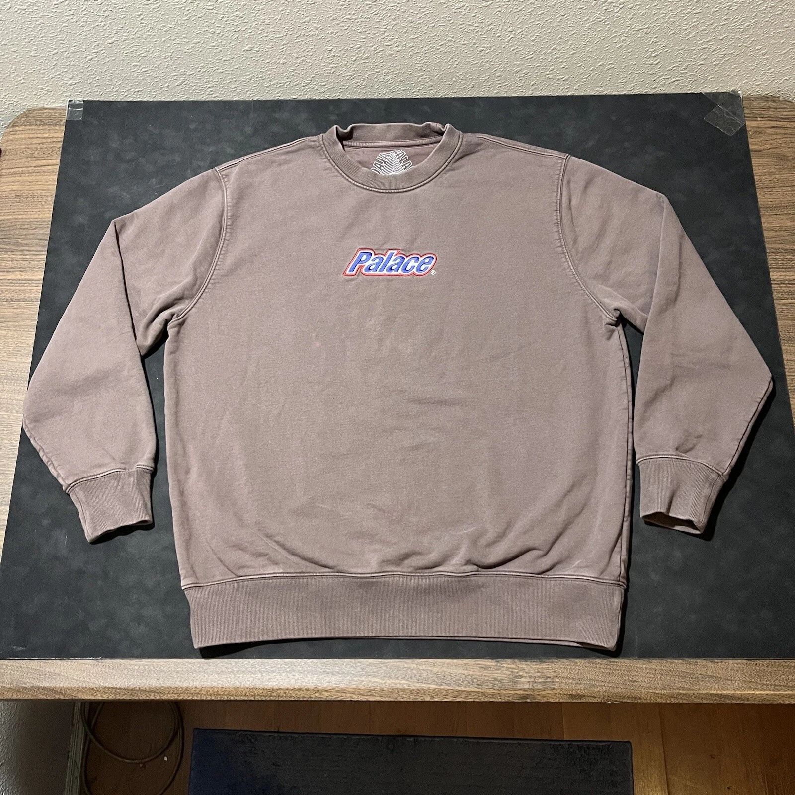 Palace Skateboards Sweat Snickers Chocolat Pull Marron Vintage Suprême