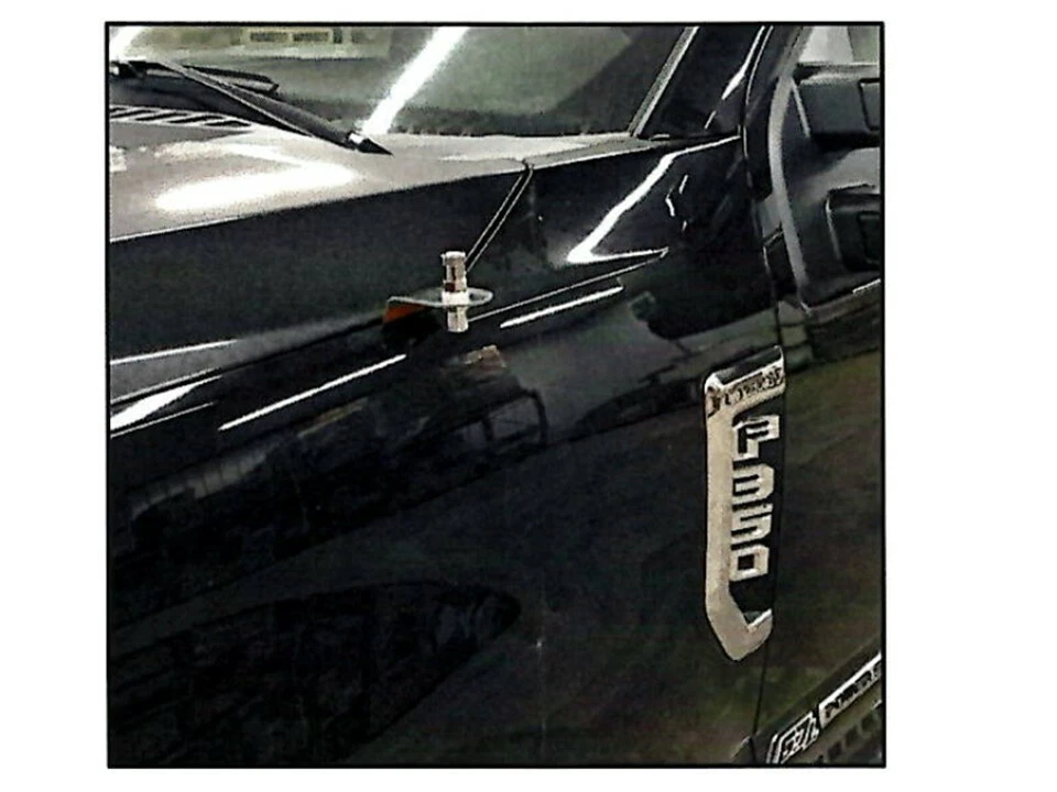 PROCOMM PC22-4104 3FT CB ANTENNA KIT HOOD MOUNT 2017&UP FORD F250 F350 F450 F550 - Image 3 of 4