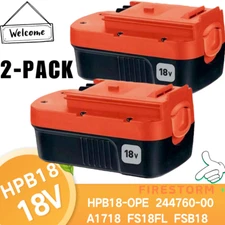 2Pack 4500mAh High Capacity Ni-Mh HPB18 Replacement Battery for Black and Decker