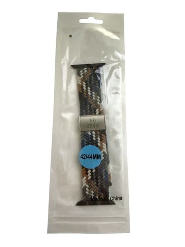 Bracelet Apple Watch en nylon tressé 42/44 mm multicolore
