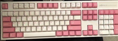 Leopold FC900R Pink/White MX Cherry Red